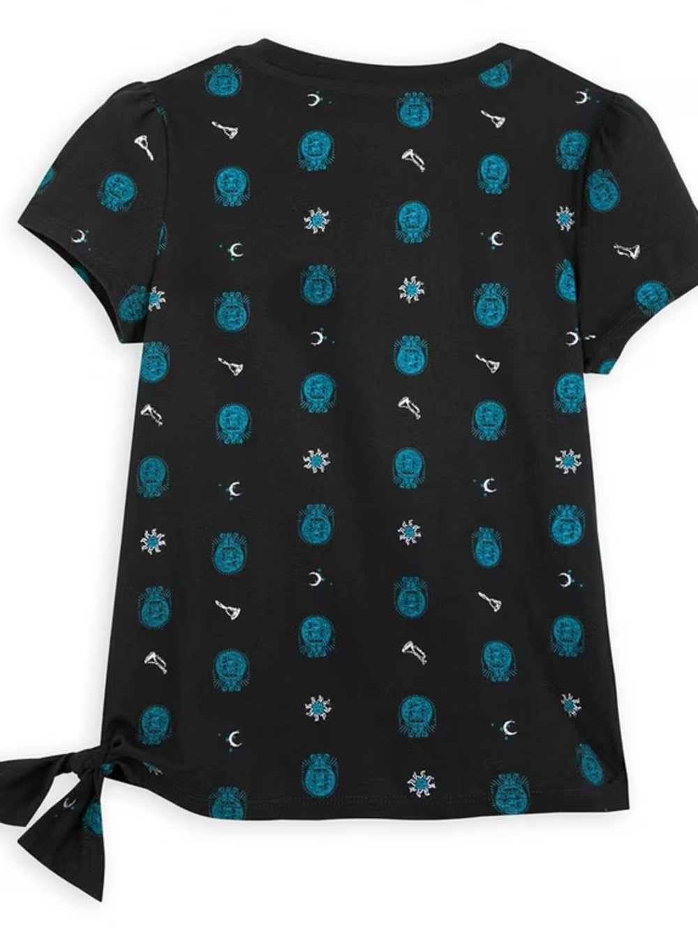 Disney Madame Leota Black Short Sleeve Tee with Side Tie